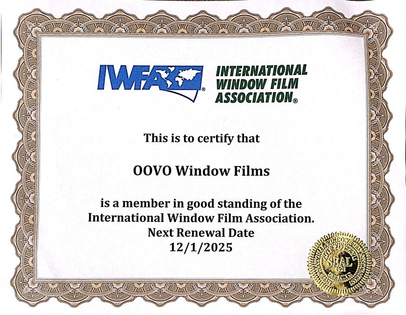Southlake Window Film Installation - IWFA Certificate - Dallas Window Film Installation