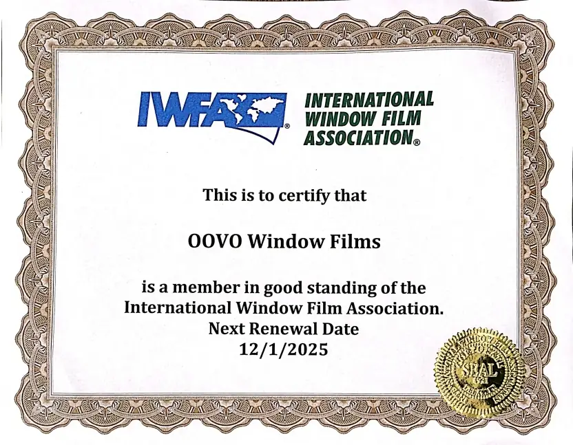 Southlake Window Film Installation - IWFA Certificate - Dallas Window Film Installation